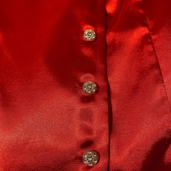 Formal Blouse. Deep Red/Burgundy. Size 16. NWT - Picture 7 of 8